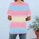thumbnail image 5 of Xuyuer Womens Casual Tops Crewneck Short Sleeve T Shirts Fashion Outfits 2026 Spring Summer Shirts Women's Fashionable Casual Loose Round Neck Short Sleeved T-shirt Top, 5 of 7
