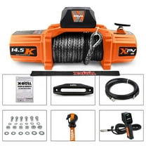 X-BULL Electric Winch XPV 14500 LBS 12V Synthetic Rope SUV Jeep Truck 4WD