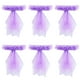 thumbnail image 2 of Fancy Chair Cover Sashes with Flower Bows for Wedding Party (Pack of 6), 2 of 8
