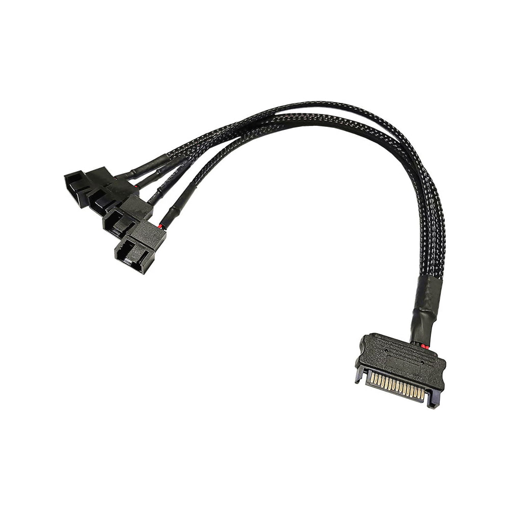 Kotyreds PC Splitter Power Cable SATA to 4Pin Cooler Cooling Fan Extension Power Cord - Walmart.com