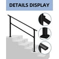 thumbnail image 2 of BeesClover Metal Handrails for Outdoor Steps, Metal Hand Rails for Outdoor Steps,Outdoor Stair Handrail Kit, Aluminum & Wrought Iron Hand Railings for Outdoor Steps, for Safety & Stability, 2 of 4