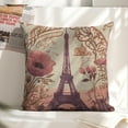 thumbnail image 6 of Eiffel Tower art nouveau Linen toss pillowcase decoration pillowcase gifting preferred 20x20 inch cushion cover sofa pillowcase sofa bedroom living room car, 6 of 8