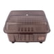 thumbnail image 1 of Escurridor de platos de plástico para armario de cocina, caja de almacenamiento, estante para cuencos (caqui), 1 of 8