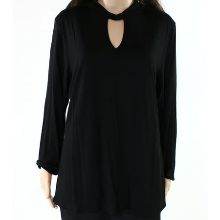 INC - INC NEW Deep Black Womens Size XL Cutout Twist Mock Neck Sweater ...
