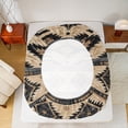 thumbnail image 5 of Manfei Hippie Aztec Bed Sheets Queen, Pale Brown Queen Sheet Sets, Bohomian Western Bedding Sets Queen Size, Microfiber Room Decoration, 4 Pieces, 5 of 7