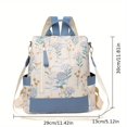 thumbnail image 3 of PRIYAL Women's Large Capacity Oxford Fabric Backpack Suitable for, & Travel - Adjustable Shoulder Straps, Zippered Compartments, Bookbag, Casual Daypack, 3 of 12