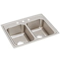 thumbnail image 3 of Elkay Lr2519 Lustertone 25" Drop In Double Basin Stainless Steel Kitchen Sink - 2 Faucet, 3 of 5