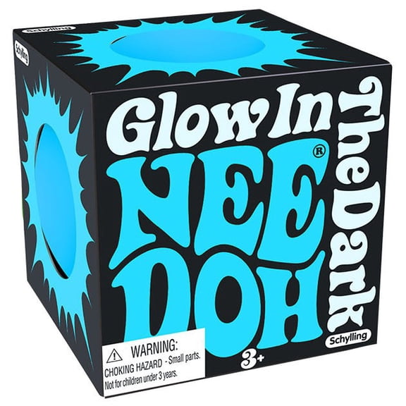 NeeDoh Teenie Glow-in-the-Dark Small Stress Ball (1 RANDOM COLOR Stress Ball)