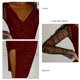 thumbnail image 4 of Vestido largo de mujer con cuentas, manga larga de malla, cuello en V con abertura, dobladillo Irregular, vestido de noche para fiesta diaria y Festival, 4 of 5