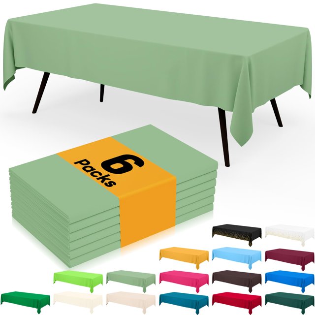 Mantel desechable Smiry, 6 unidades, 137 x 274 cm, impermeable