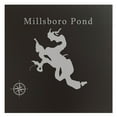 thumbnail image 1 of Millsboro Pond Map 12x12" Black Metal Wall Art Office Decor Gift Engraved Delaware, 1 of 2