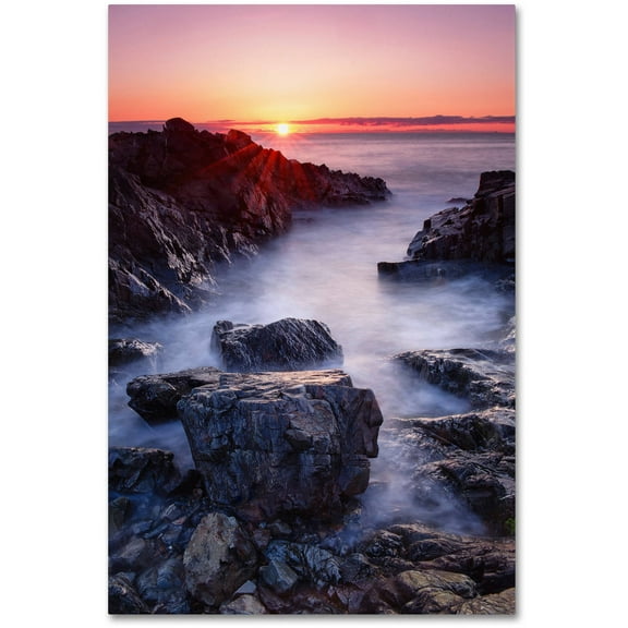 Trademark Fine Art "Marginal Way Sun" Canvas Art by Michael Blanchette Photography