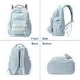 thumbnail image 6 of DAKIMOE Large capacity Backpack Aesthetic Student Schoolbag Middle School Backpack, Blue, 6 of 6