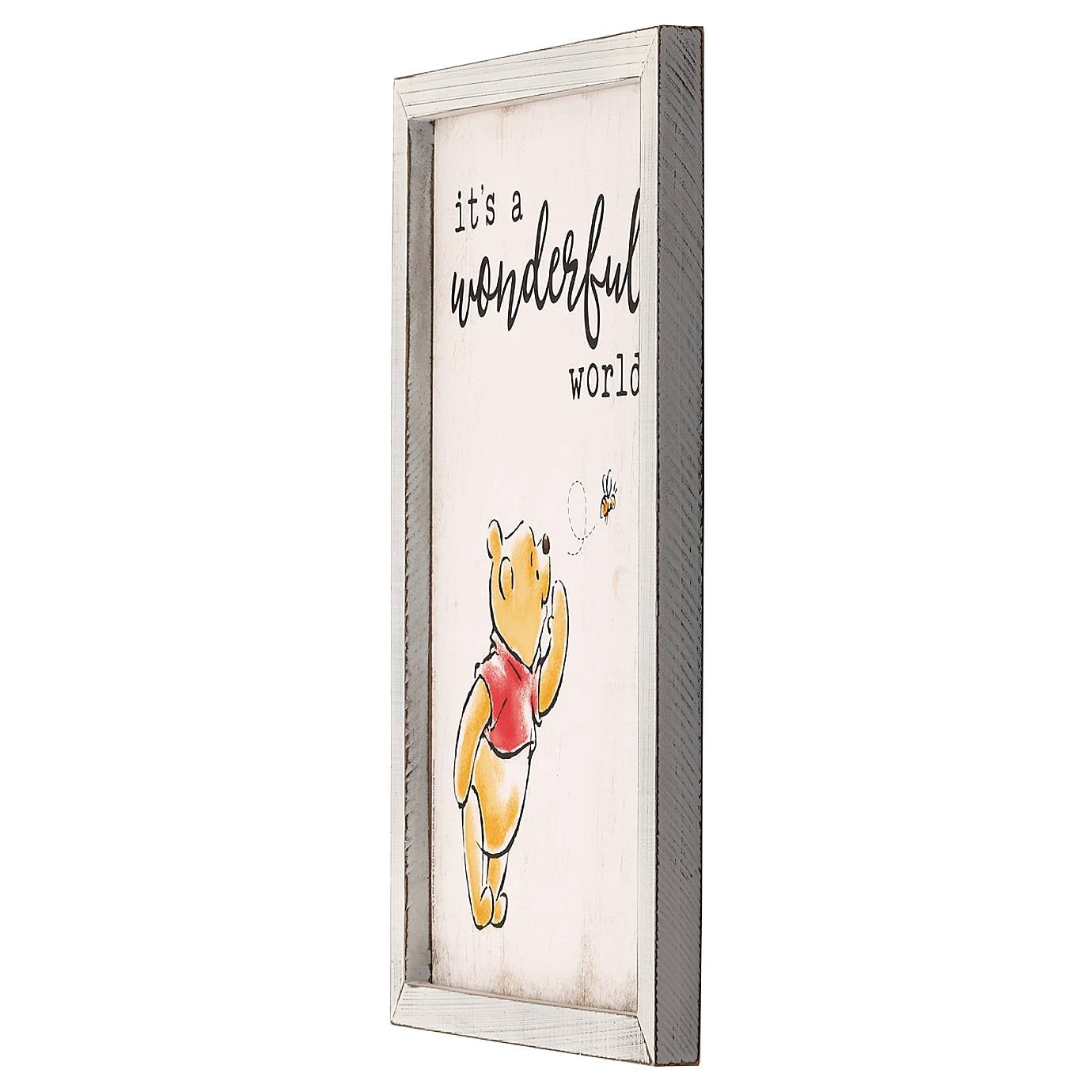 Winnie The Pooh Wood Framed Wall Decor