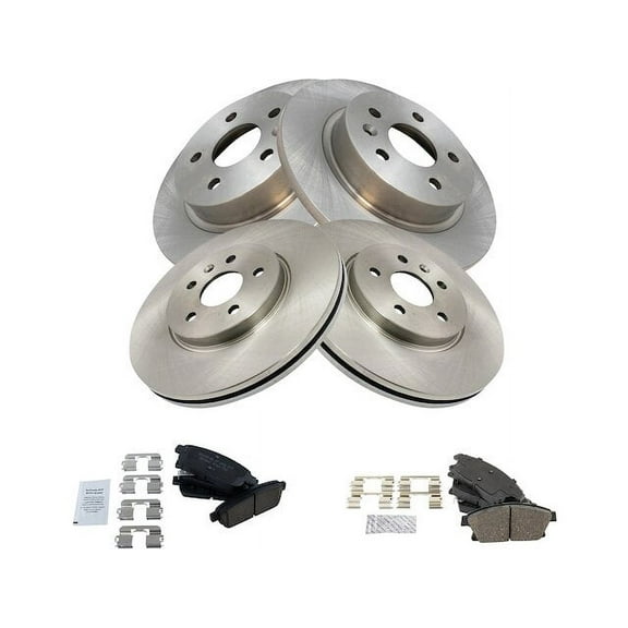 Front and Rear Brake Pad and Rotor Kit - Compatible with 2013 - 2017 Buick Encore 2014 2015 2016