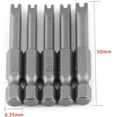 thumbnail image 2 of Security Screwdriver Bit Set,50mm Long U-Shaped Screwdriver Bits Shank U-Shaped Magnetic Screwdriver Bits Set, 2 of 8