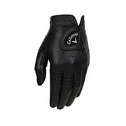 Callaway Golf Men's OptiColor Leather Glove, Black, Medium, Worn on Left Hand