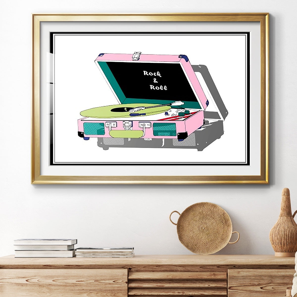 Record Shop I Premium Framed Print - Ready to Hang