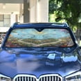 thumbnail image 5 of Foldable Car Windshield Sunshade UV Sun Visor Protector Blocks UV Rays Keeps Vehicle Cool 53x23.5 Inch Beautiful Garden, 5 of 8