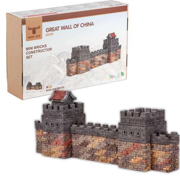 Mini bricks construction set Great Wall Of China 2550 pcs. Glue
