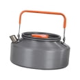 thumbnail image 3 of Camping Tea Kettle Drinkware Picnic Coinacer con asa Tetera de té portátil para tapa de campamento para caminar para viajar 1.1L 15x15x7.9cm, 3 of 8