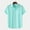 Light Blue, variant on ALLLIST with Pockets Men's Shirts Cotton Short Sleeve Button Down Shirts Blue Solid Casual Clothes for Men