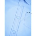 thumbnail image 6 of Eandarui Boys Solid Color Dress Shirt Versatile Turndown Collar Button-Down T-Shirts Formal School Blue 120, 6 of 7