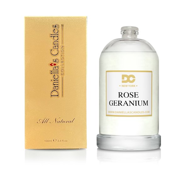Daniella's Candles Rose Geranium Premium Grade Fragrance Oil, 100ml/3.4oz