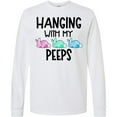 thumbnail image 3 of Inktastic Easter Hanging with My Peeps Pastel Bunnies Long Sleeve T-Shirt, 3 of 5