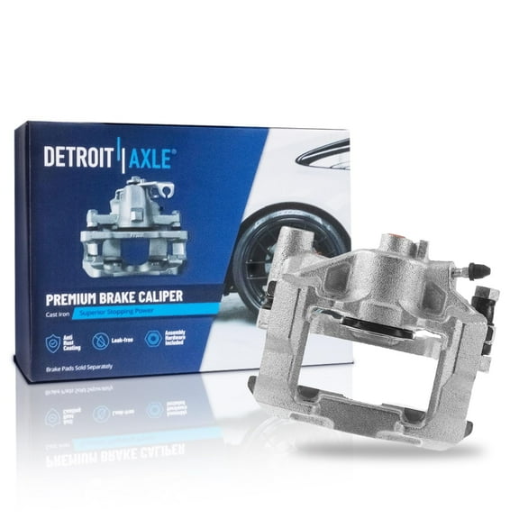 Detroit Axle - Rear Right Brake Caliper for 2006-2013 Lexus IS250 Passenger Side Brake Caliper with Bracket 2007 2008 2009 2010 2011 2012 Replacement