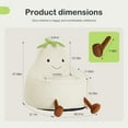 thumbnail image 2 of LIFERECORD 31" Children's Bean Bag Chair, Kids Filled Toddler Bean Bag Sofa Padded Bean Bag Chair for Boys & Girls, Cute Eggplant, Beige, 2 of 9