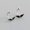 Silver, variant on 925 Sterling Silver Cute Wing Screw Back Ear Jacket Stud Earrings F1309-Silver