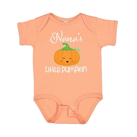

Inktastic Nana Little Pumpkin Grandkids Gift Baby Boy or Baby Girl Bodysuit