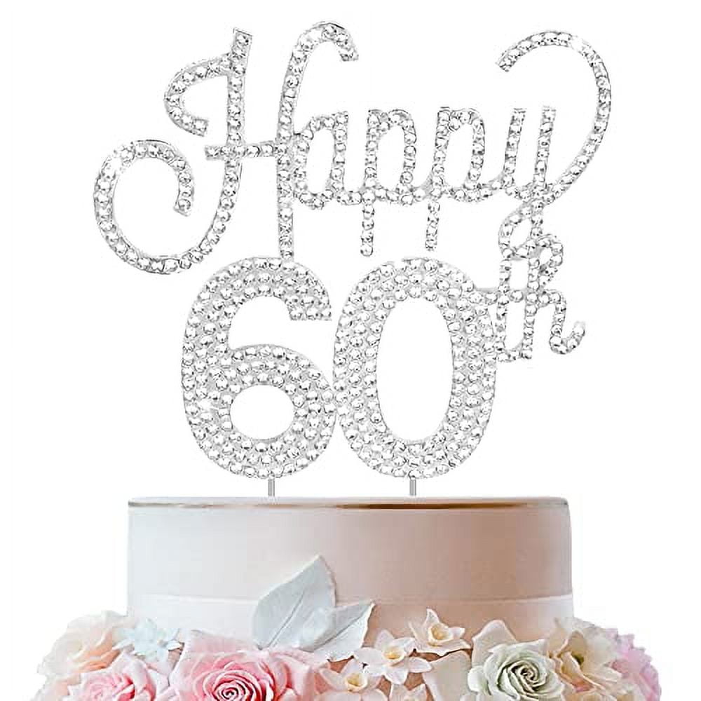 60 & Fabulous Glitter Cake Topper – Iced Jems Shop