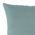 thumbnail image 4 of Jordan Manufacturing Sunbrella 16" x 16" Cast Mist Light Teal Solid Square Outdoor Throw Pillow, 4 of 9