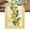 Yellow, variant on Yellow Lemons Table Runner, Summer Botanical Checkered Farmhouse Washable Cotton Linen Table Runners 36 Inches Long, Dresser Scarf Runner for Nightstand/End Tables/Round Tables 13''x36''