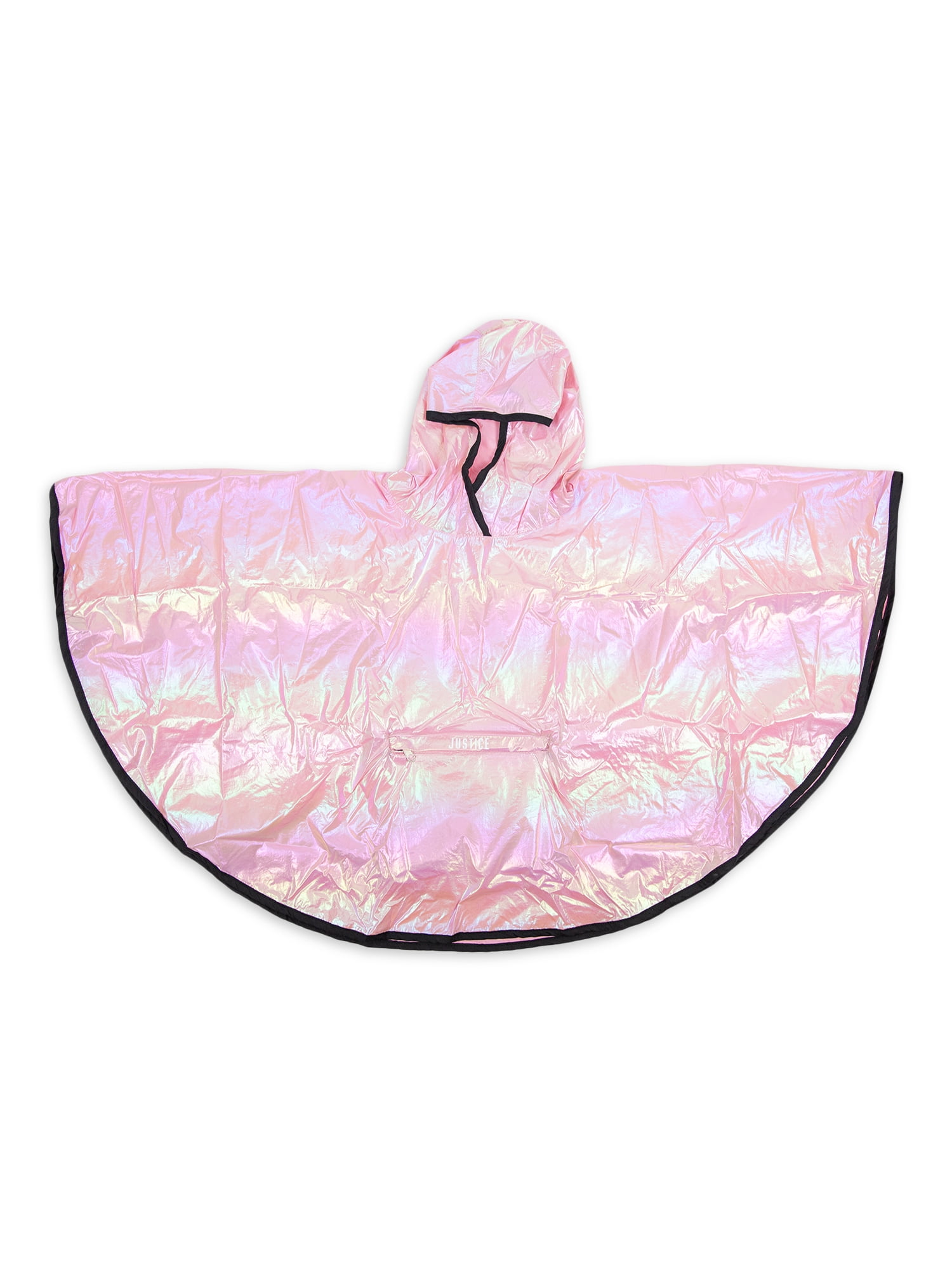 Justice Kids Girls Child Packable Rain Poncho