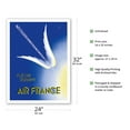 thumbnail image 2 of East Arrow (Fleche D’Orient) - France - Paris Strasbourg Praha Warszawa - Vintage Airline Travel Poster by Paolo Federico Garretto c.1936 - Fine Art Matte Paper Print (Unframed) 24x32in, 2 of 4