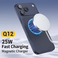 thumbnail image 5 of Qi2 Certified Magnetic Wireless Charger, 25W Fast Charging, Aluminum & Tempered Glass Pad with 4ft Cable, for iPhone 17/16/15/14/13, Galaxy S24, 5 of 23