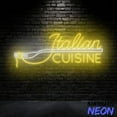 thumbnail image 3 of Handmadetneonsign Italian Cuisine Neon Sign, Italian Pasta Led Sign, Food Wall Art, Spaghetti Restaurant Wall Decor 77260, 3 of 5