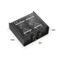 thumbnail image 4 of DI-2 Audio Isolator Passive Audio DI Box Audio Noise Canceller Guitar Isolator Resistor Anti-Noise Audio Converter, 4 of 5