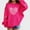 Hot Pink, variant on Girls Kids Red Sequin Heart Sweatshirt - Soft Oversized Stretch Long Sleeve Glitter Top, Valentine’s Day Casual Wear for Kids Teen,Size 1-2T