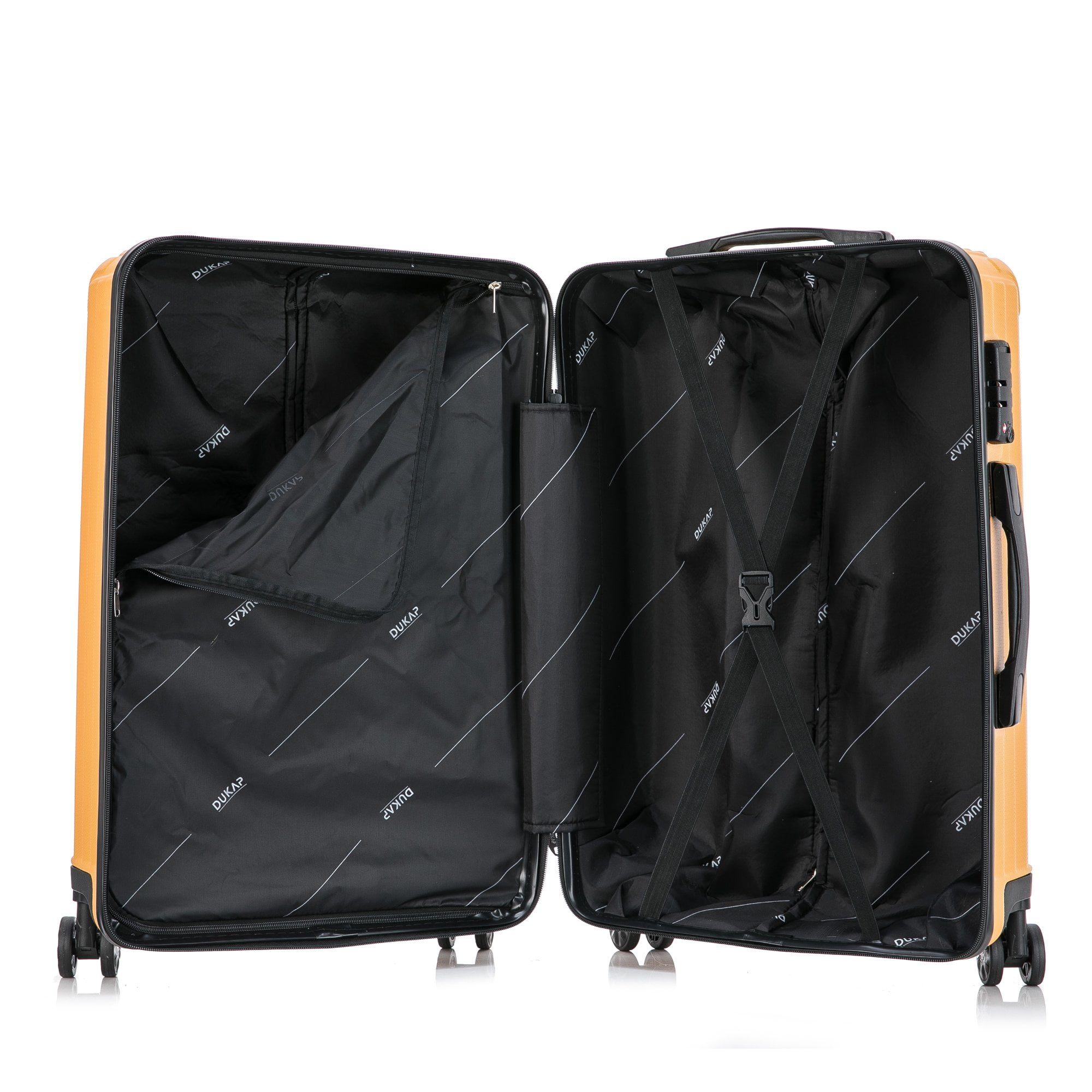 DUKAP Stratos 3-Piece Hardside Lightweight Luggage Sets with Wheels Handle Trolley, (20"/24"/28"), Terracota