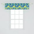 thumbnail image 2 of Ambesonne Fruit Valance Pack of 2, Cartoon Lemons and Leaves, 54"X12", Yellow and Multicolor, 2 of 4