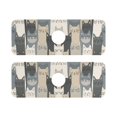 thumbnail image 7 of Yayeee Faucet Mat for Kitchen Sink 14.7" Diatomite Long Splash Guard Pad, Blue Cute Cats, 2 Pack, 7 of 7