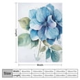 thumbnail image 4 of ARISTURING  Watercolor Blue Hydrangea Flower Blanket Watercolor Hydrangea Blue Flower Throw Blankets Lightweight Fuzzy Blanket for Bed Couch Car for Girls Birthday Valentines Gifts, 4 of 6