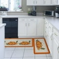 thumbnail image 4 of Kitchen Rug Mat Thanksgiving Fall Pumpkin, Set of 2, Anti-Fatigue Non-Skid Washable Kitchen Runner Rugs, Orange Soft Comfort Rug for Kitchen, Floor Home, Front of Sink, Laundry, 4 of 6