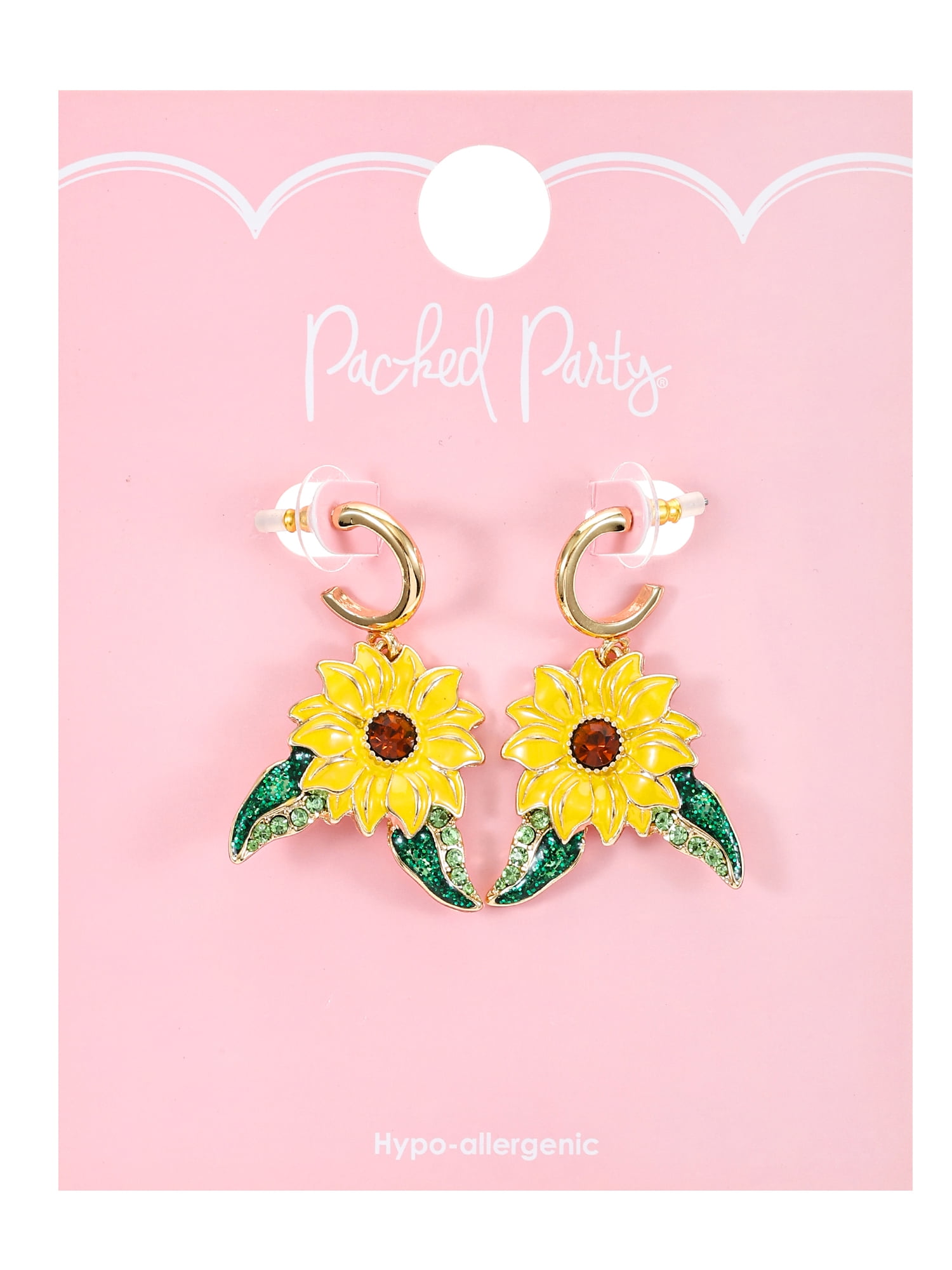 Packed Party Goldtone Sunny Daze Earrings, Female, 1 Pair