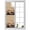 Beige, variant on Moose Silhouette Window Privacy Film, Nature Mountain Landscape Frosted Glass Window Clings Static Cling UV Heat Blocking Reusable Door Sticker for Bathroom 19.6 x 39.3 Inch