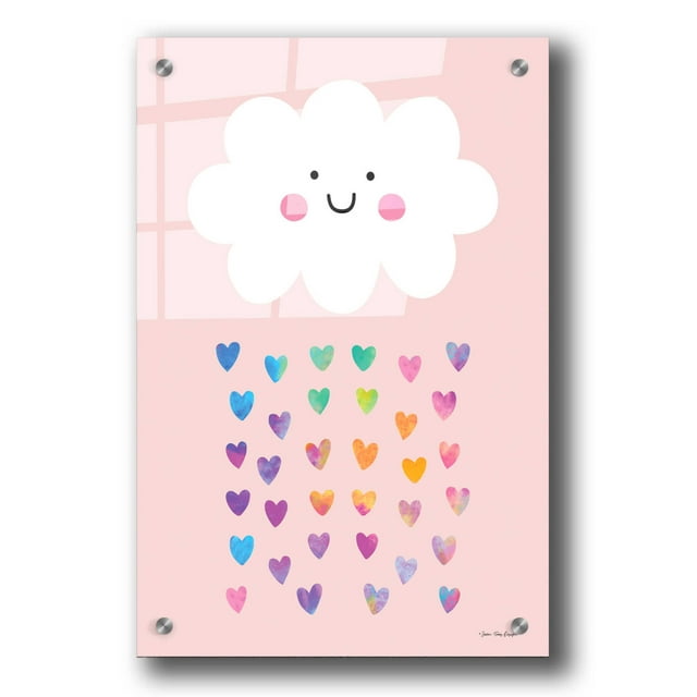 Epic Art 'Happy Cloud' by Seven Trees Design, Acrylic Glass Wall Art, 24"x36"